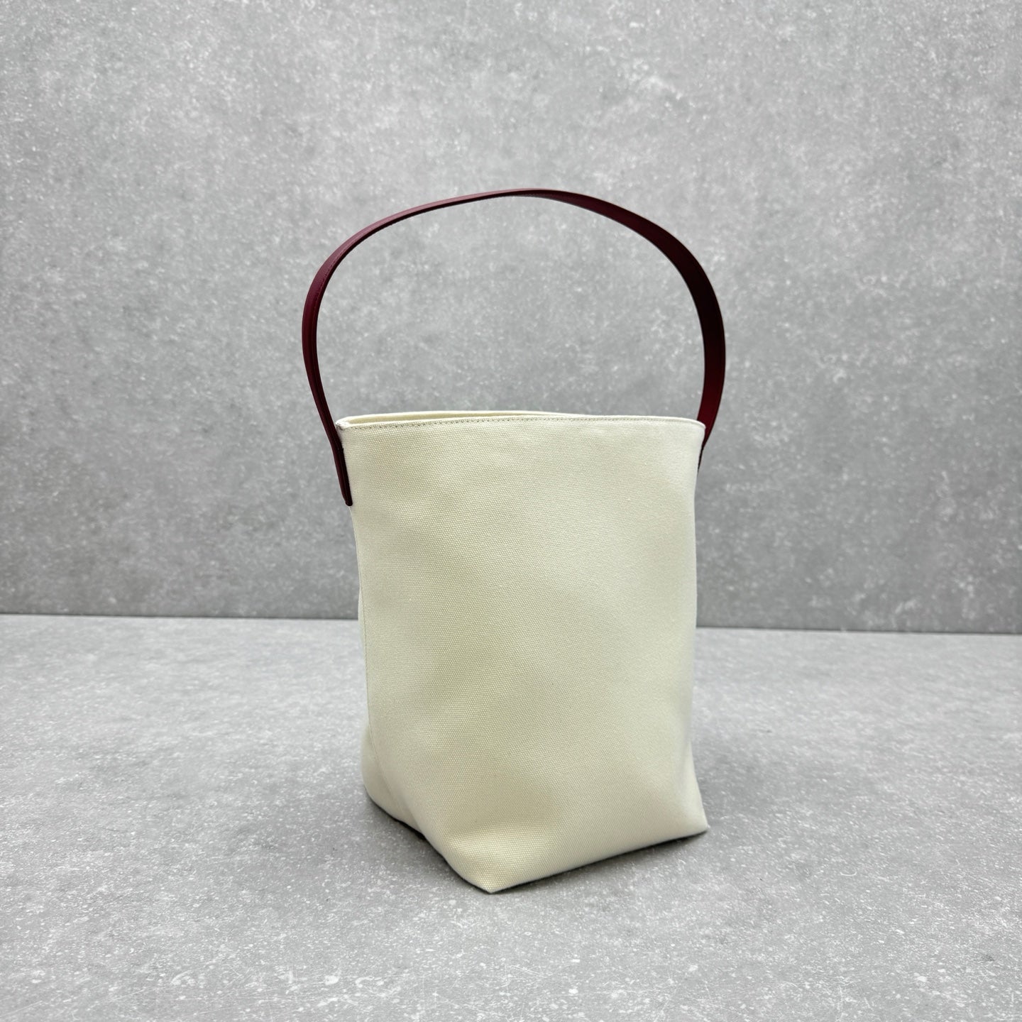 The Row 2025 N/S Park Tote Bag 30cm White Leather Canvas