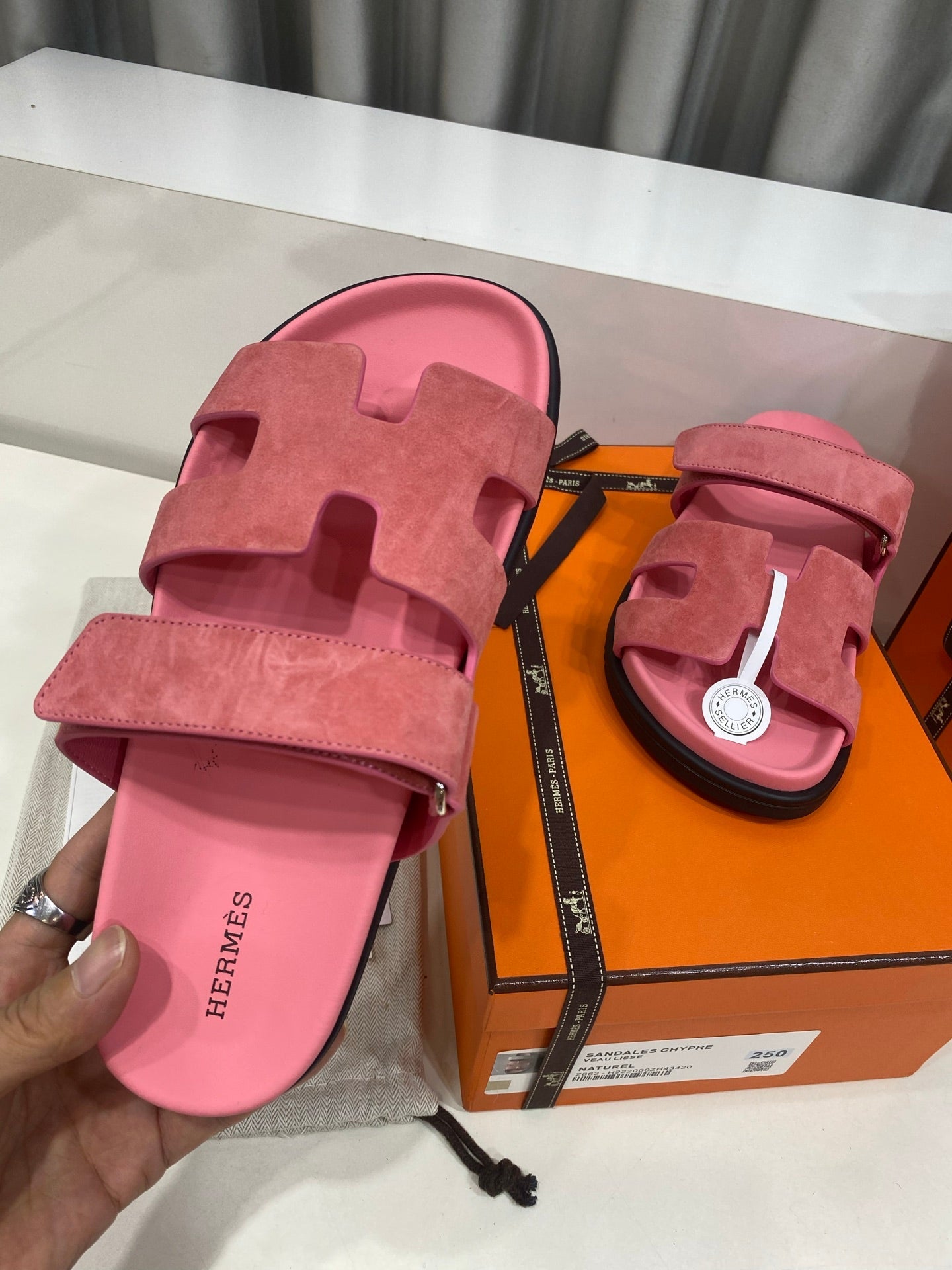 Hermes 2026 Chypre Sandal Suede 957589