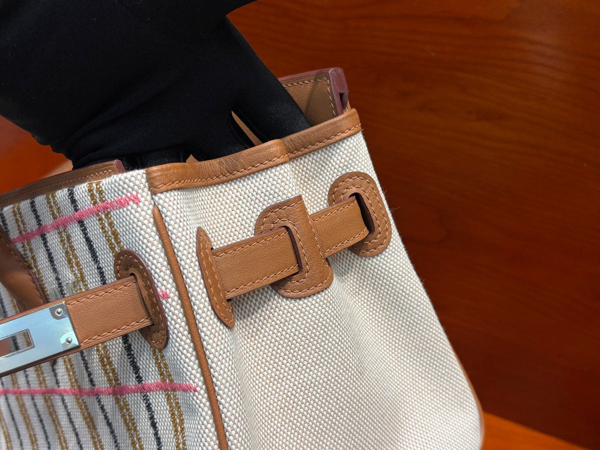 High-end Hermes 2026 Birkin Bag 29cm Gold Swift Leather And Canvas