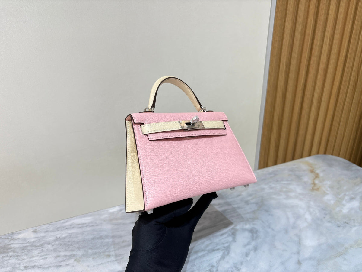 High-end Hermes 2026 Mini Kelly II 19cm Bag Goatskin Leather