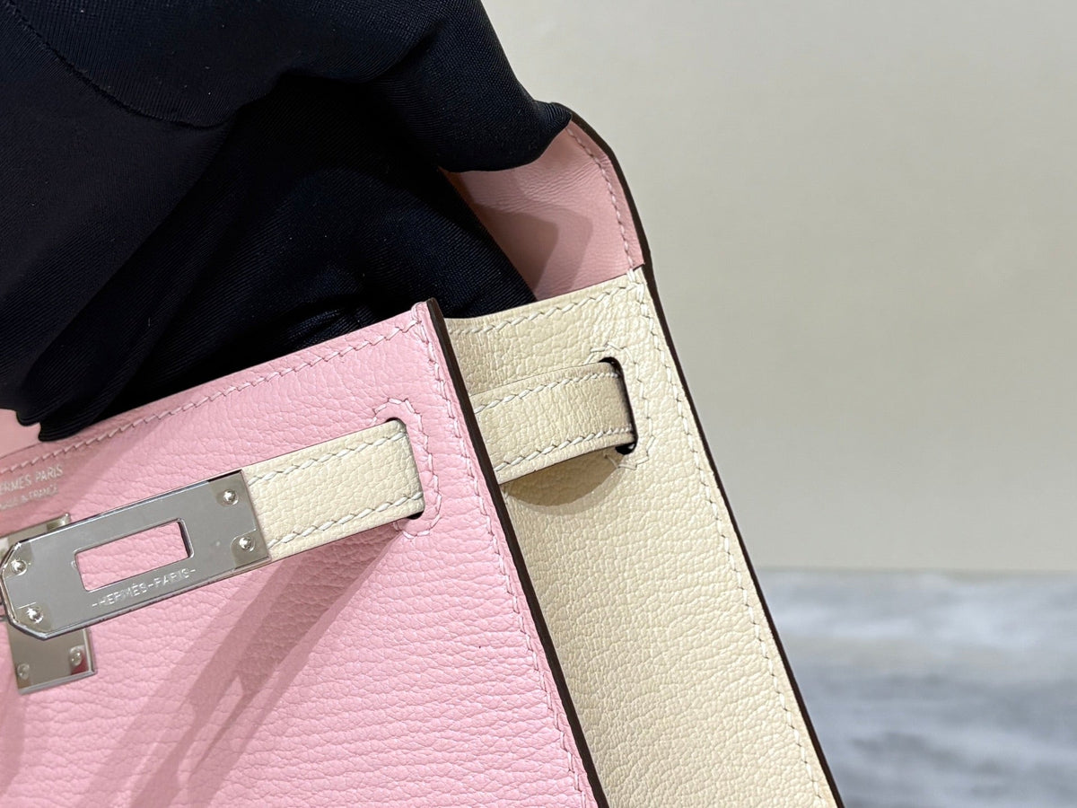 High-end Hermes 2026 Mini Kelly II 19cm Bag Goatskin Leather