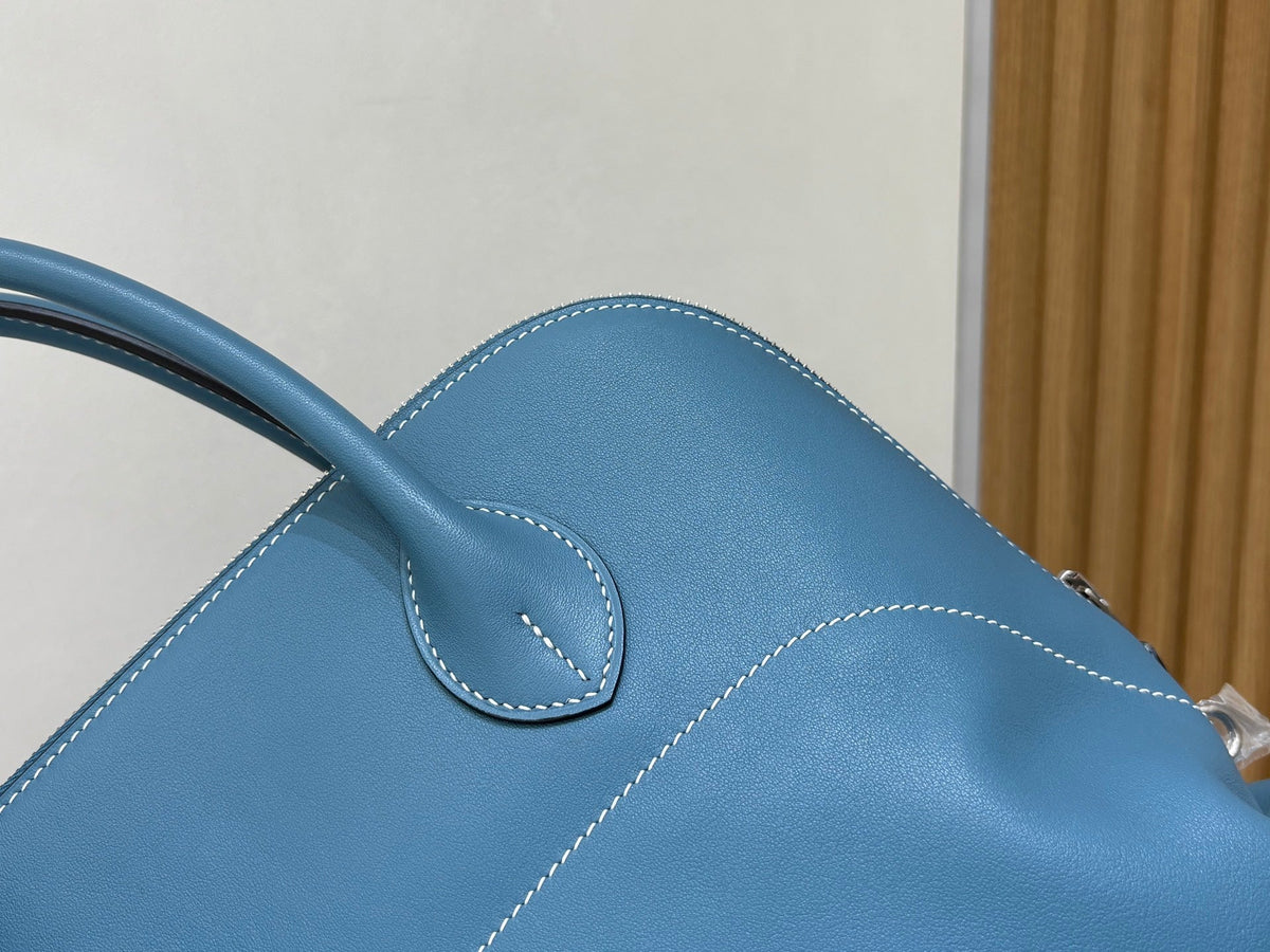 High-end Hermes 2026 Bolide Relax 35cm Bag Blue Swift Leather