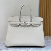 High-end Hermes 2026 Birkin Bag 35cm Glacier White Togo Leather
