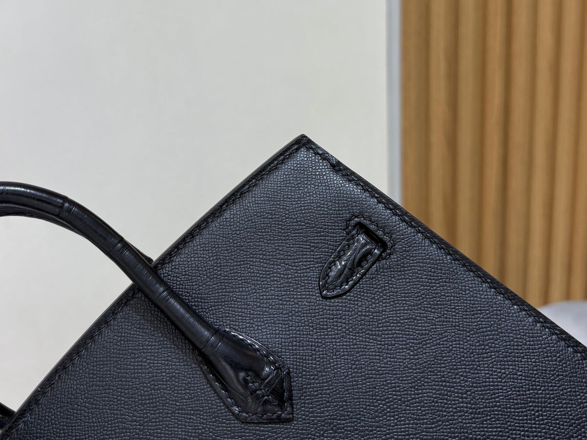 High-end Hermes 2026 Birkin Faubourg 20cm Midnight Black Matte Alligator