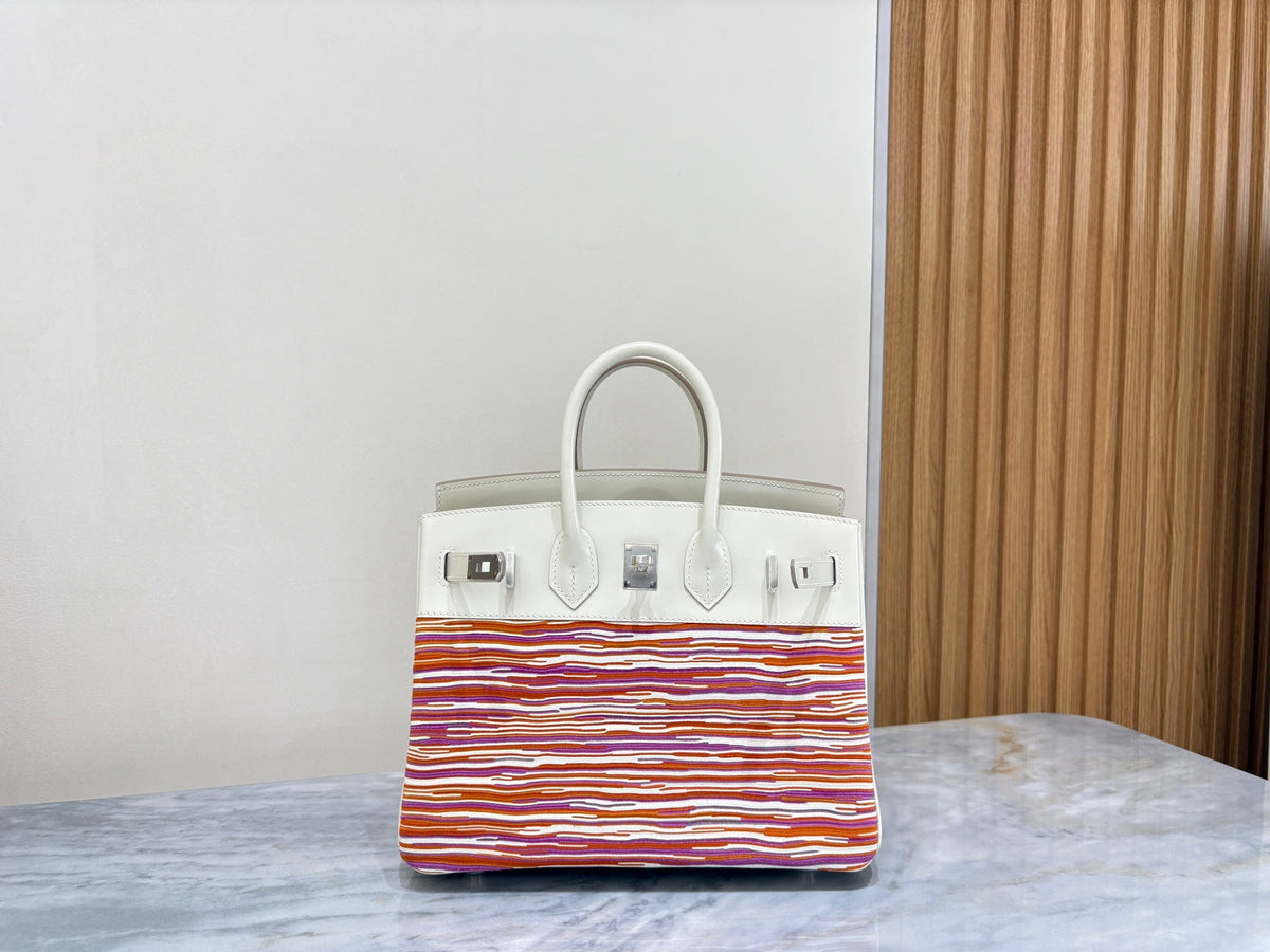 High-end Hermes 2026 Birkin 35 Vibrato Bag Cream White Box Calf