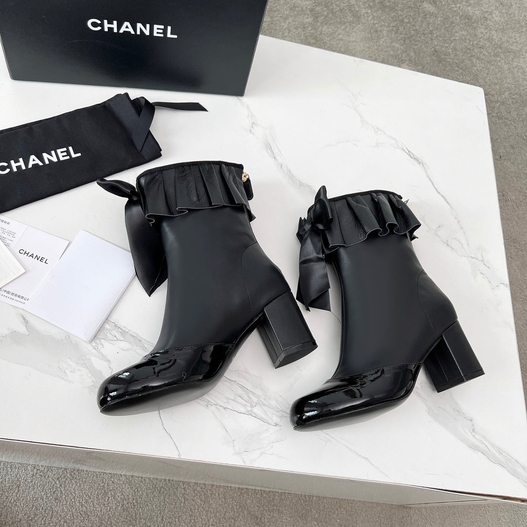 CC 25 latest low-top boots  black sheepskin 459455