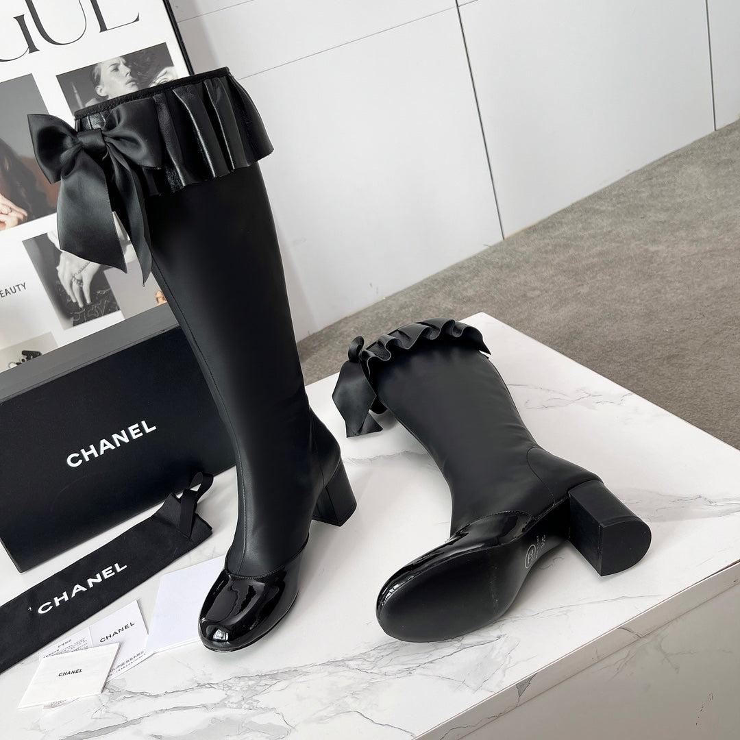 CC 25 high boots black sheepskin 459458