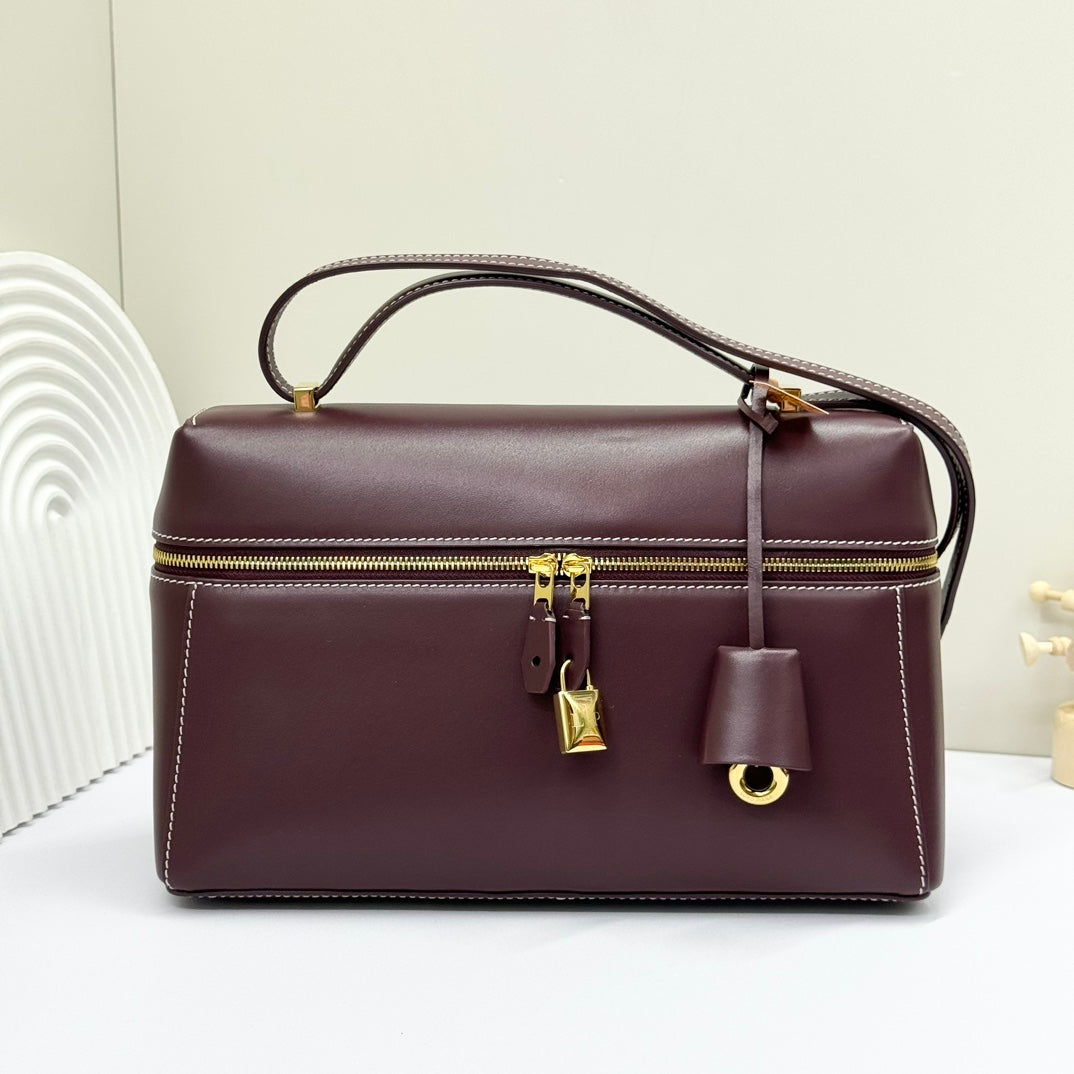 LP Extra Bag 27cm Burgundy Smooth Calfskin