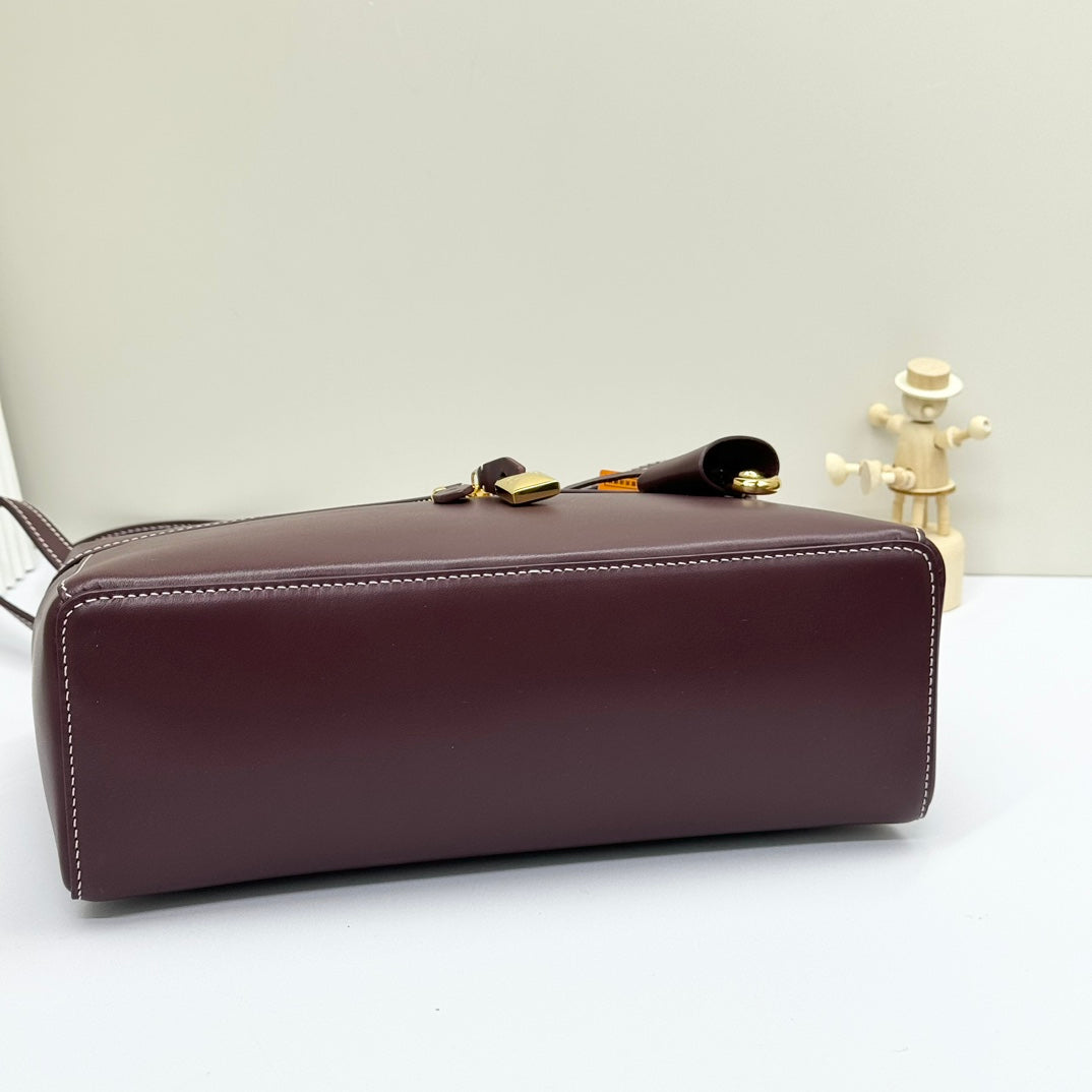 LP Extra Bag 27cm Burgundy Smooth Calfskin