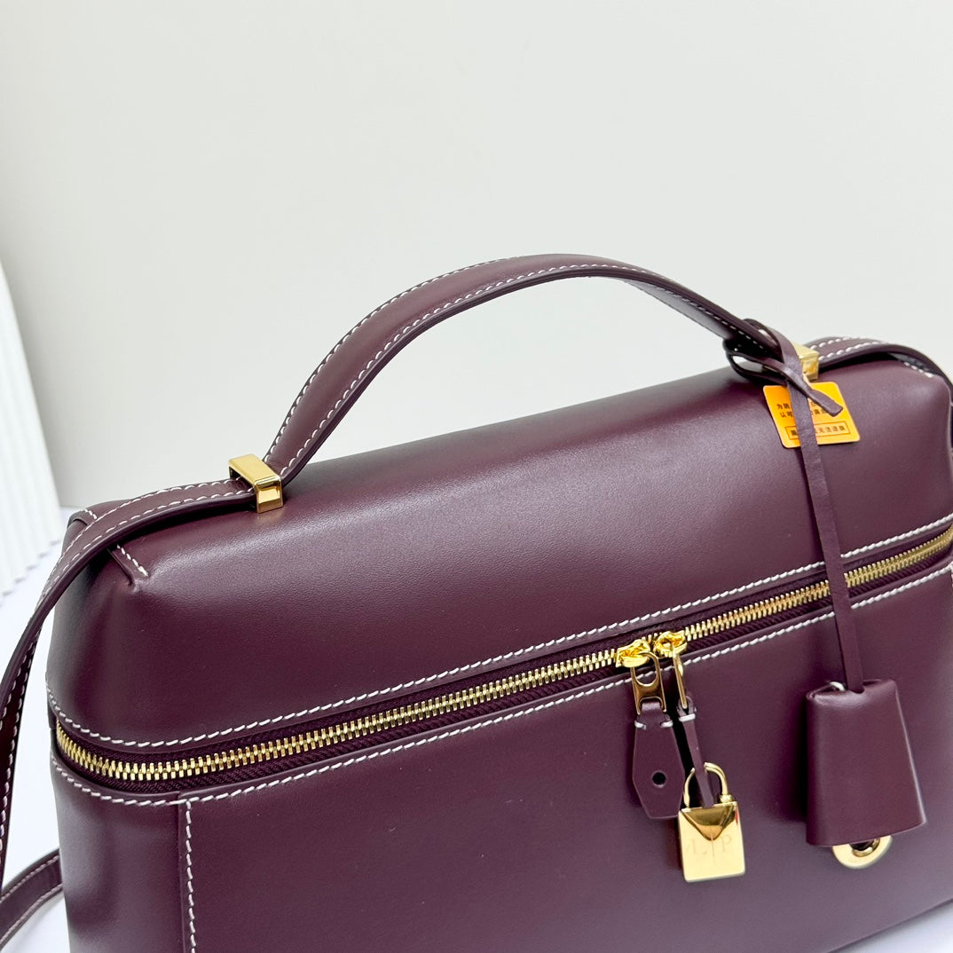 LP Extra Bag 27cm Burgundy Smooth Calfskin