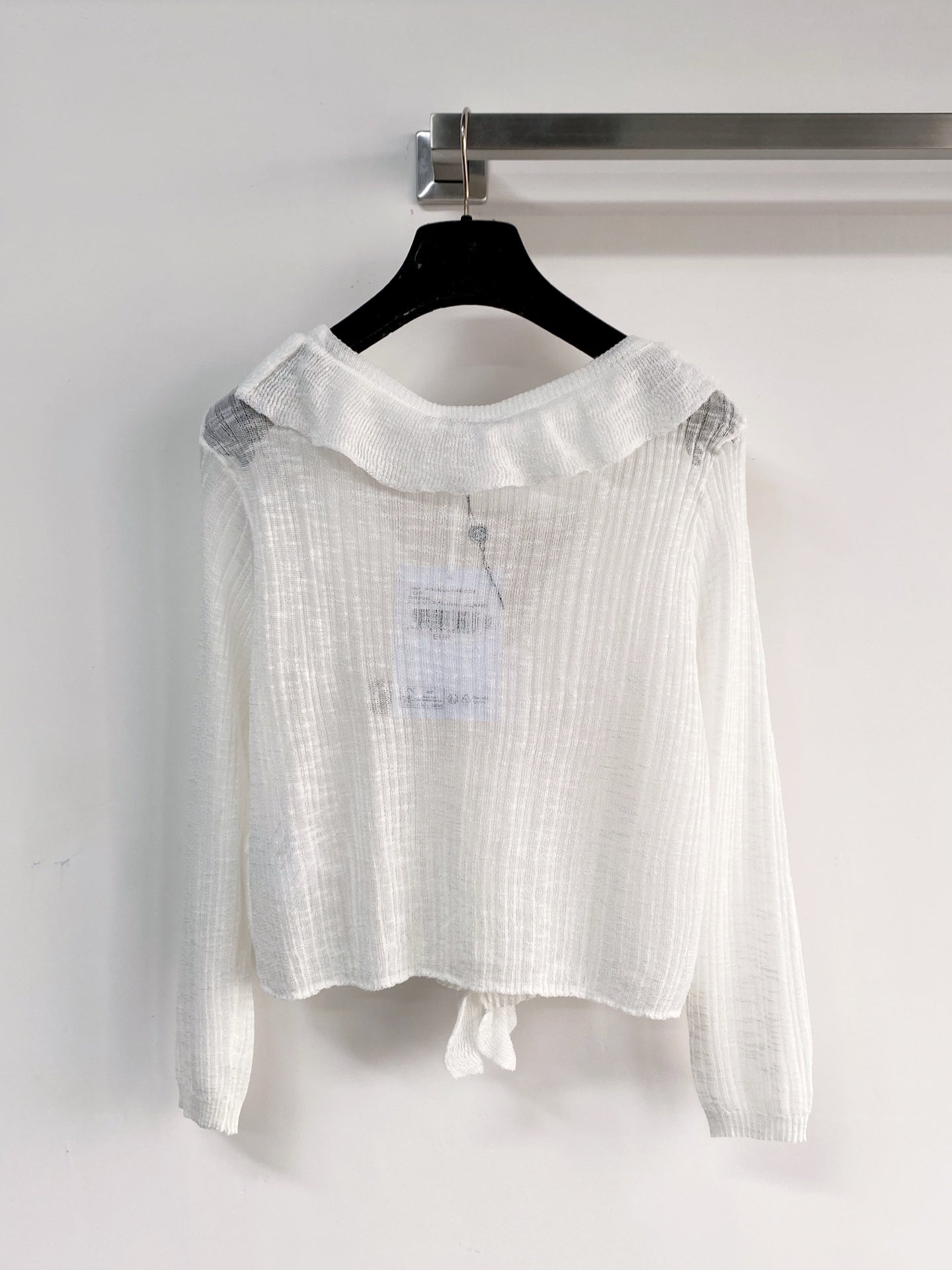 Chanel 2026 Cardigan White Cotton Polyamide 166815