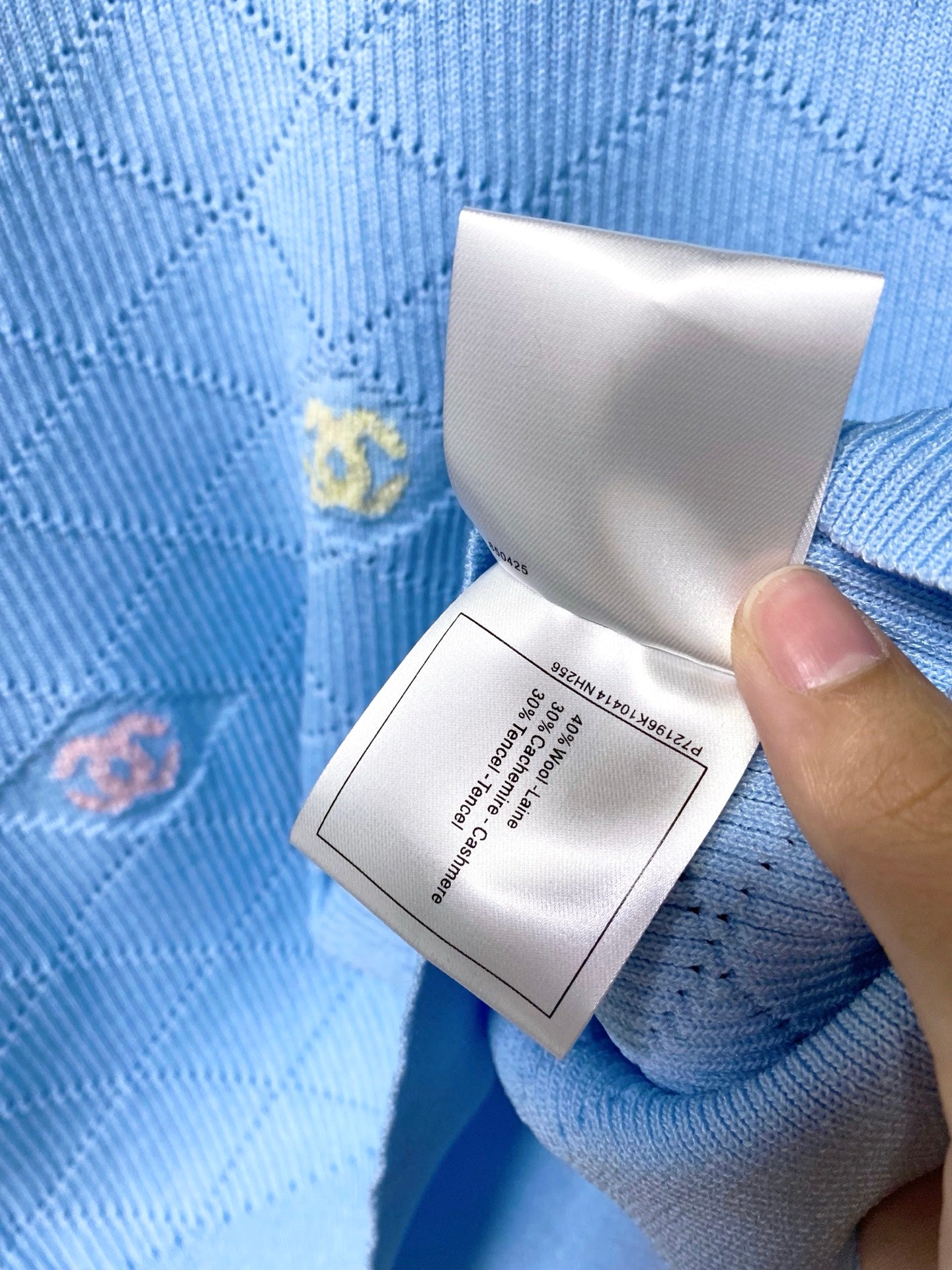 Chanel 2026 Short-Sleeve Shirt White Logo Wool 310325