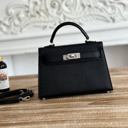 High-end Hermes 2026 Mini Kelly II 19cm Bag Epsom Leather 1