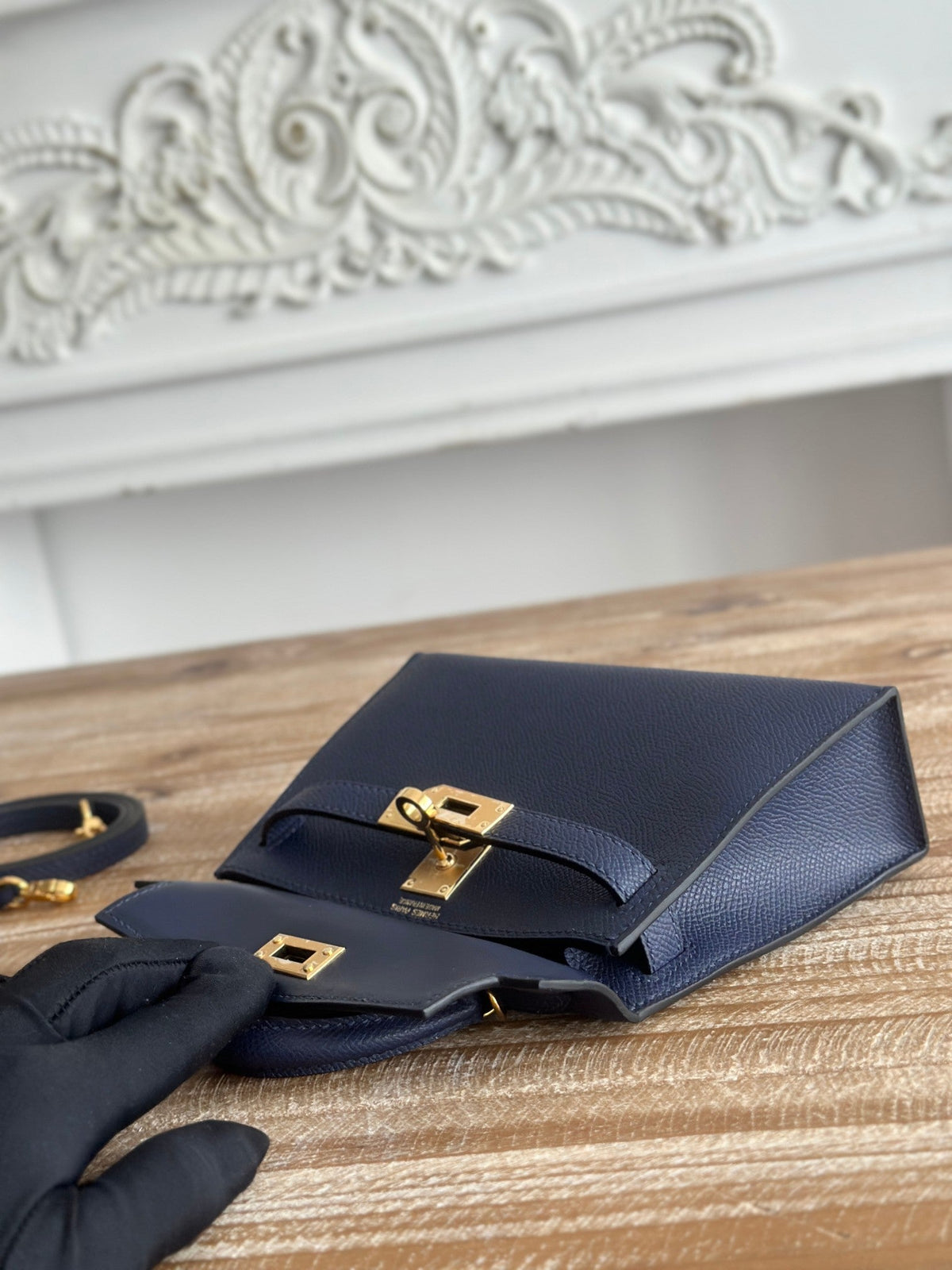 High-end Hermes 2026 Mini Kelly II 19cm Bag Epsom Leather 5