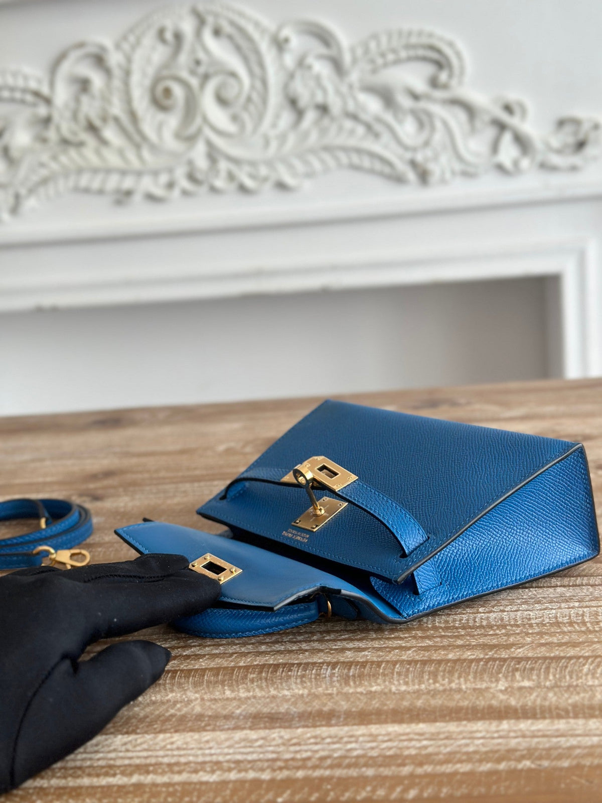 High-end Hermes 2026 Mini Kelly II 19cm Bag Epsom Leather 4