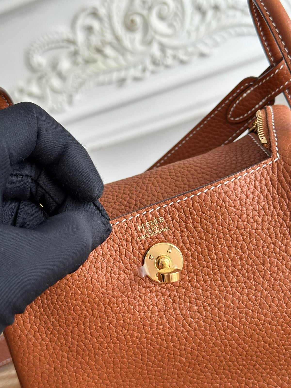 High-end Hermes 2026 Lindy Bag 19cm Togo Leather 2