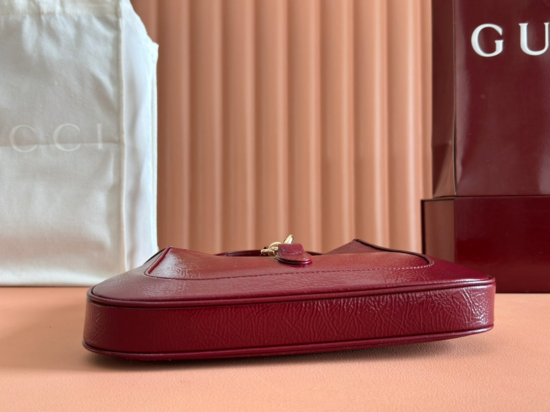 Gucci Jacket Bag Rosso Ancora Red Patent Leather 248414
