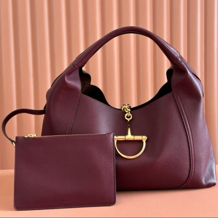 Gucci Softbit Shoulder Bag Rosso Ancora Red Calfskin 248331