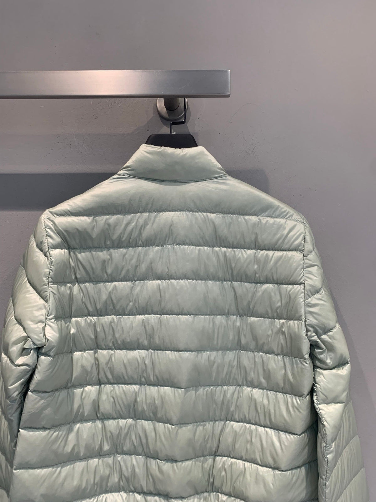 Moncler 2026 Lans Packable Short Down Light Green Jacket