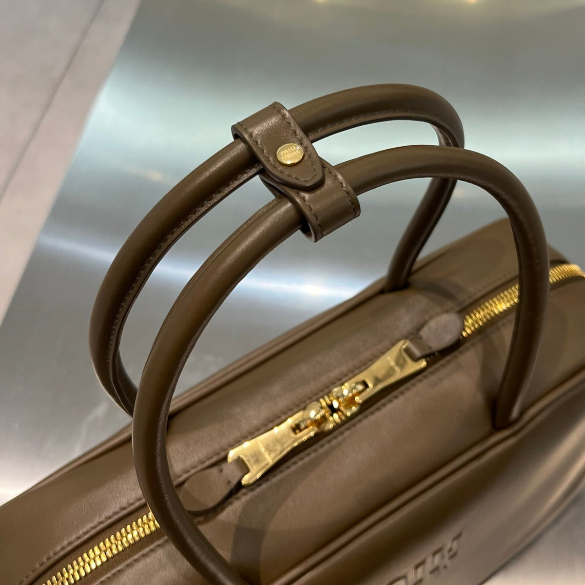 MiuMiu 2026 Beau Large Bag Tundra Leather