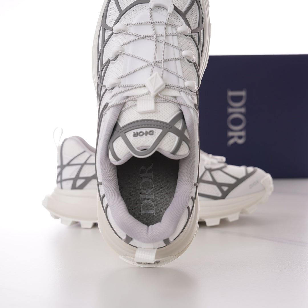 CD B31 SNEAKER WHITE AND GRAY MESH FABRIC