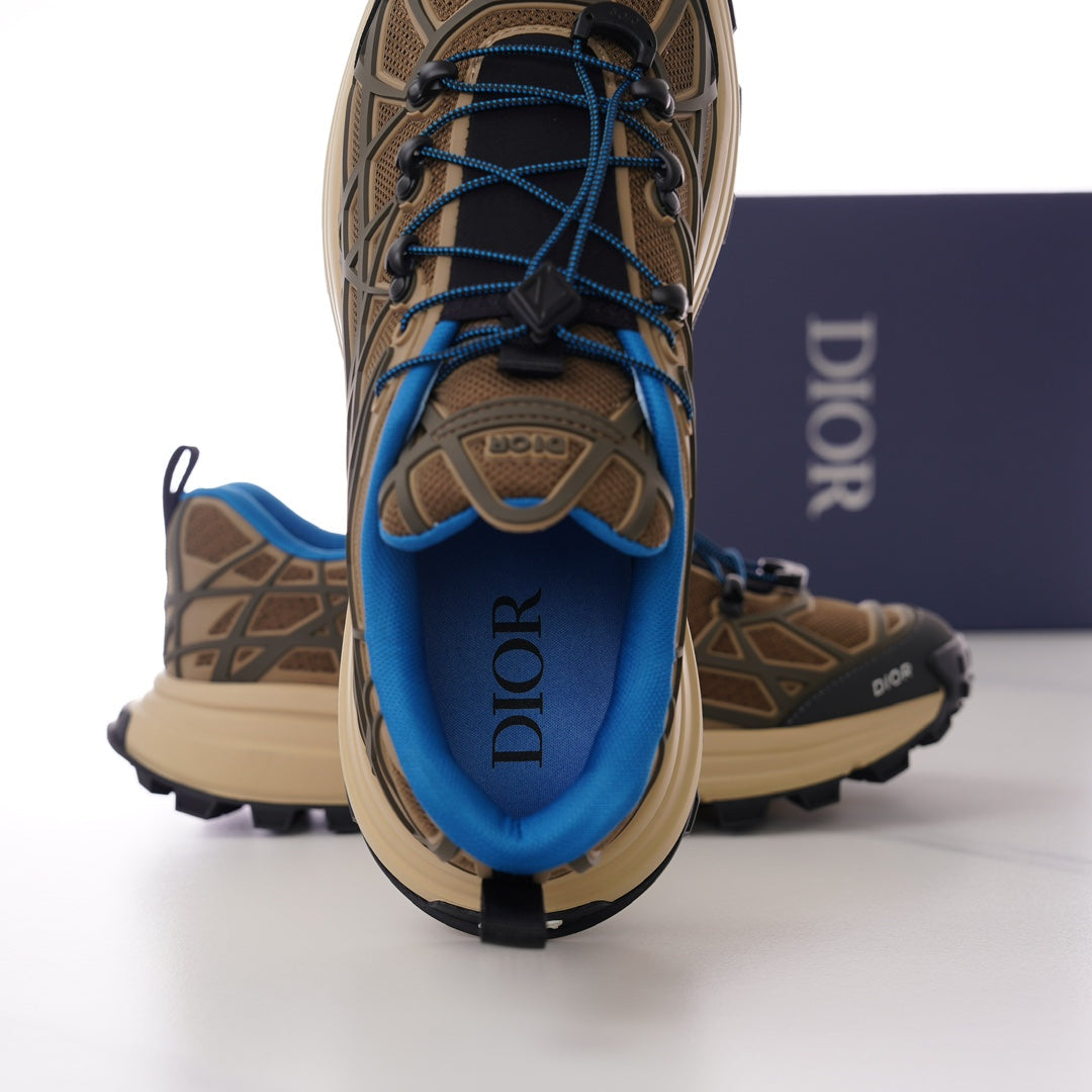 CD B31 SNEAKER BROWN AND BLUE MESH FABRIC
