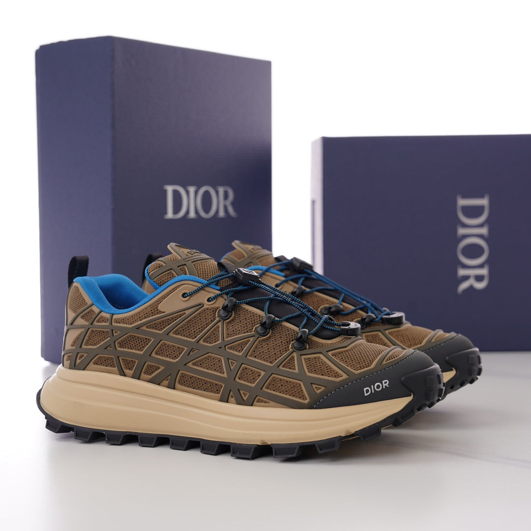CD B31 SNEAKER BROWN AND BLUE MESH FABRIC