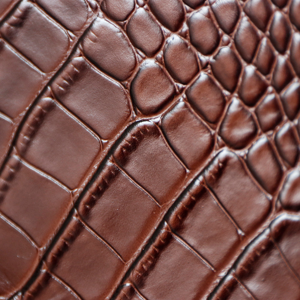 Chanel 2026 Bag 38cm Brown Crocodile-embossed Leather