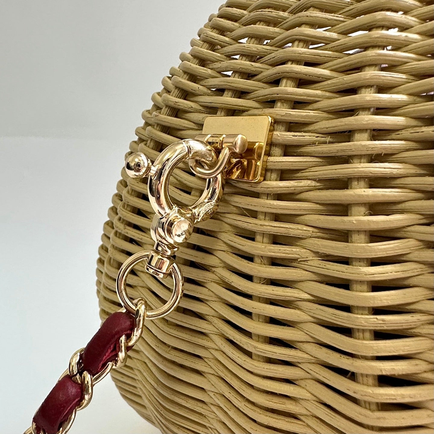 Chanel 2026 Structured Basket Bag Beige Wicker Leather
