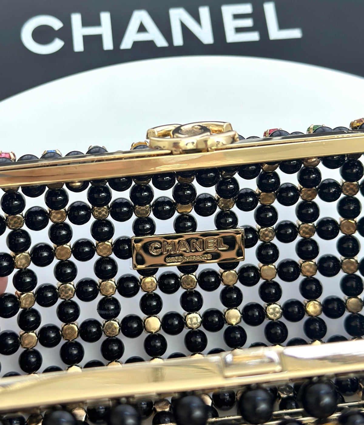 Chanel 2026 Cruise 23 Glass Pearls Evening Bag