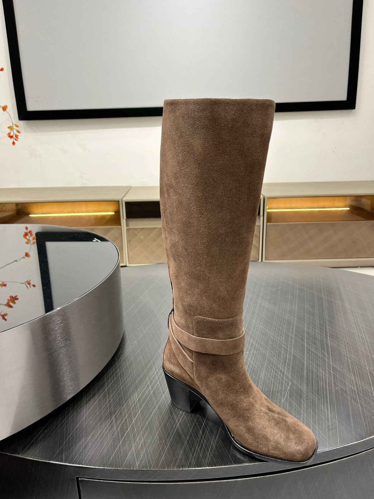 HM Justine 60 Boot Earth Brown Suede 954917