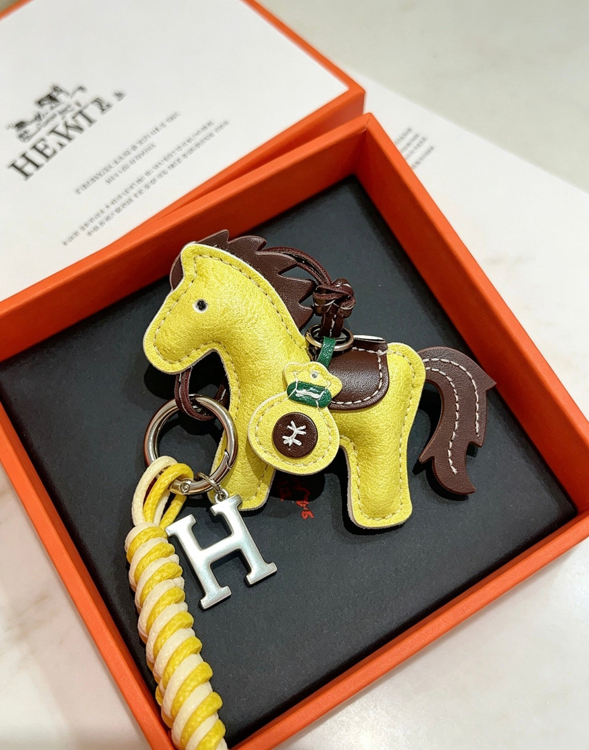 Hermes Yellow Horse Charm