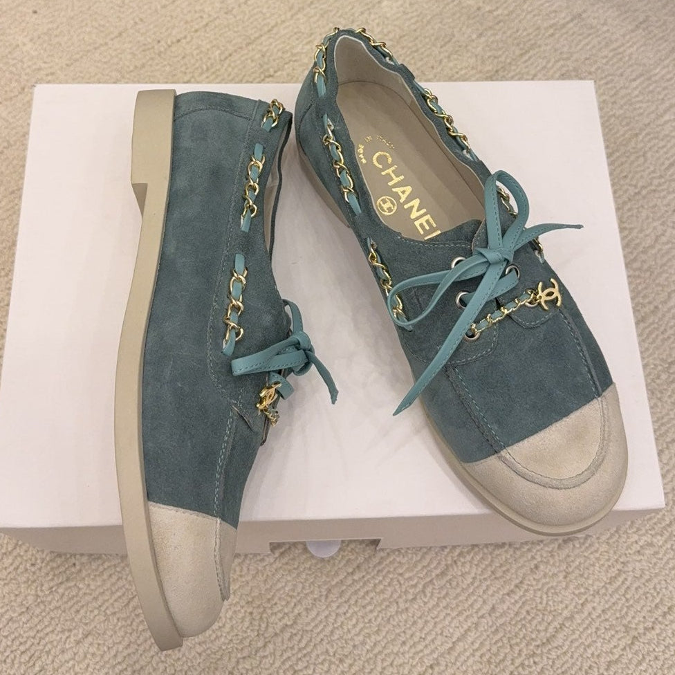 CC 26 Mocassin Loafer Blue Suede 588897