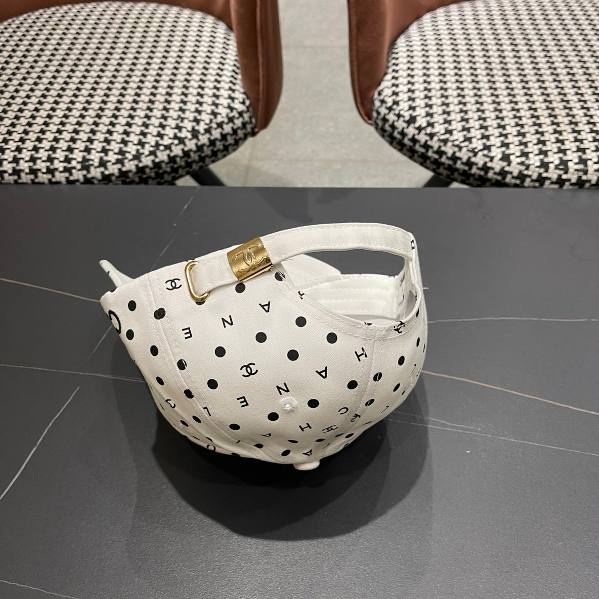 Chanel 2026 Polka Dot Baseball Cap 566030