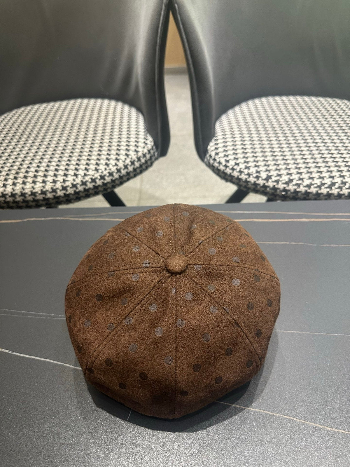 Burberry 2026 Newsboy Cap Hat Suede 550266