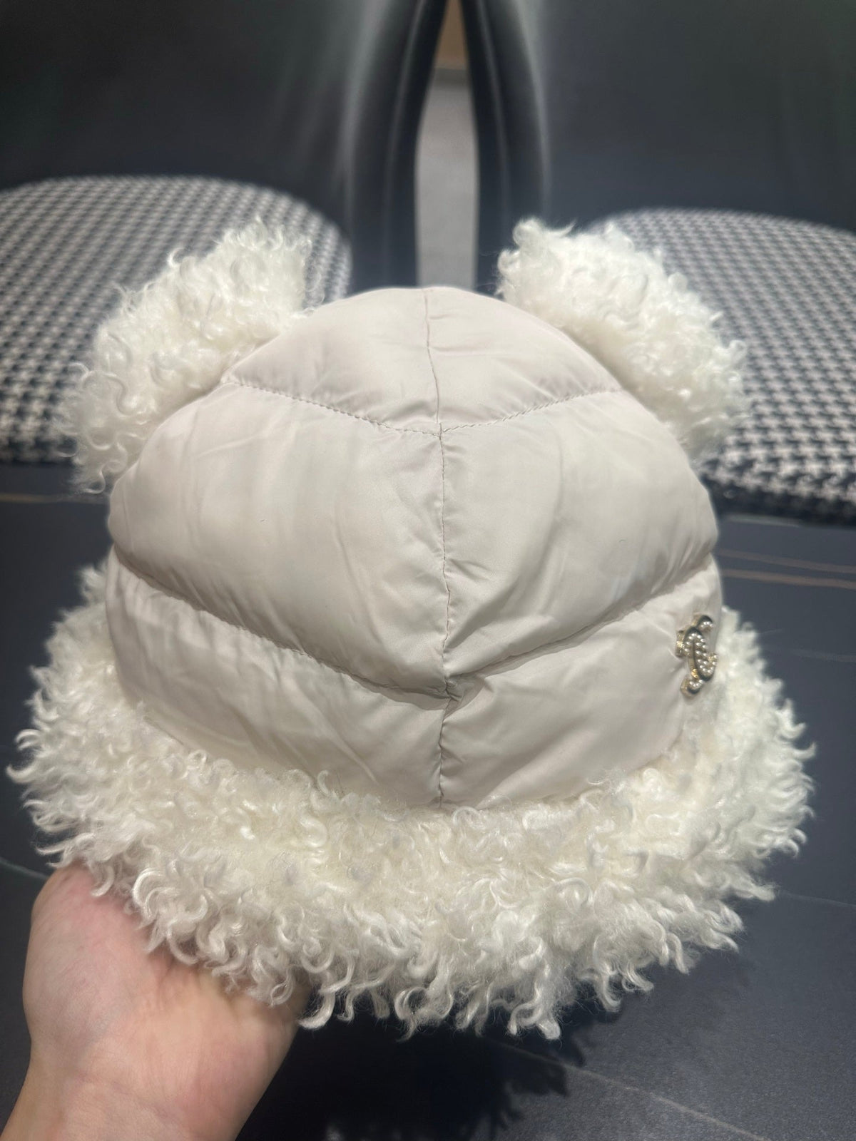 Chanel 2026 Bear-Ear Hat Fabric 566090