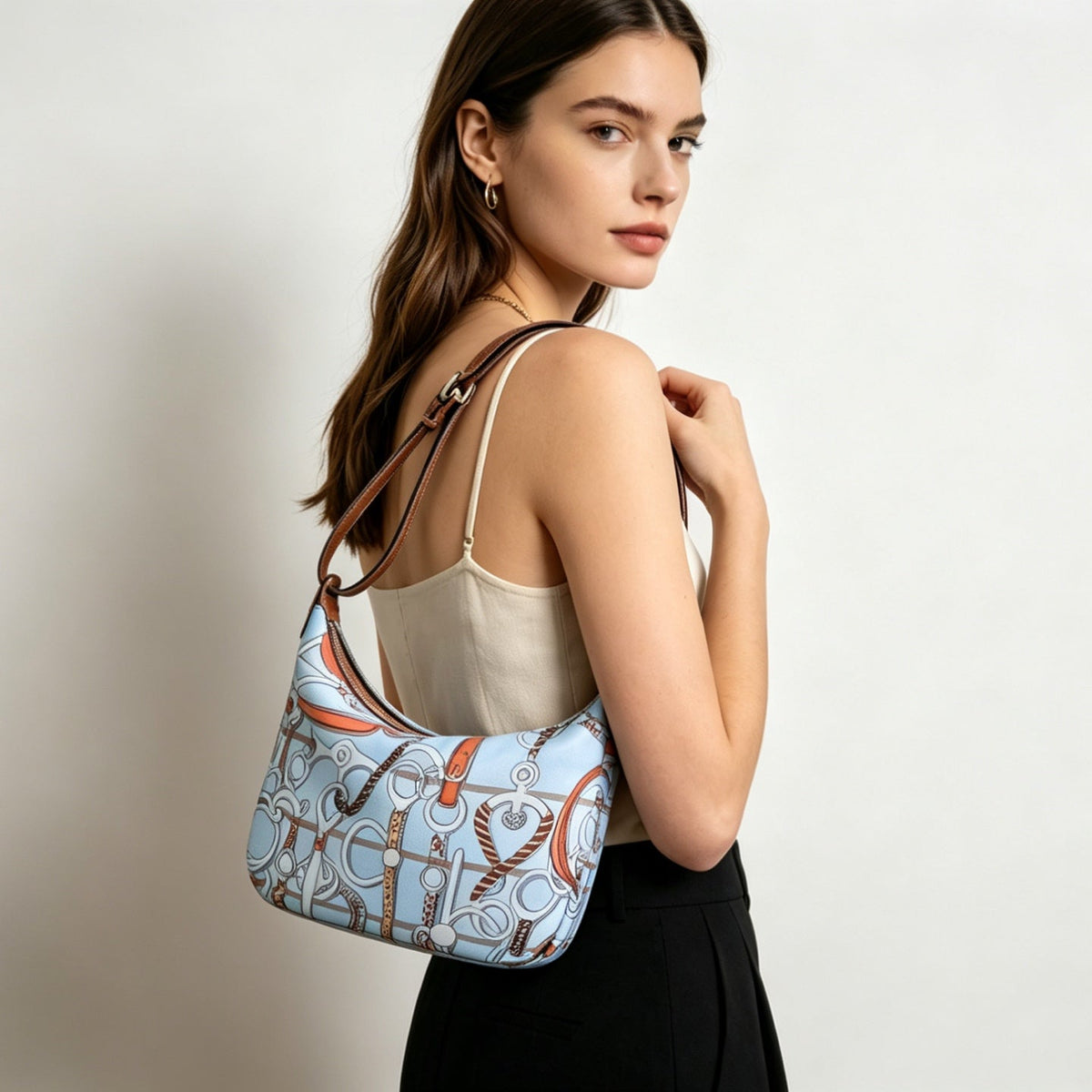High-end Hermes 2026 Sursoie To Go Bag 22.5cm Silk/Swift Leather