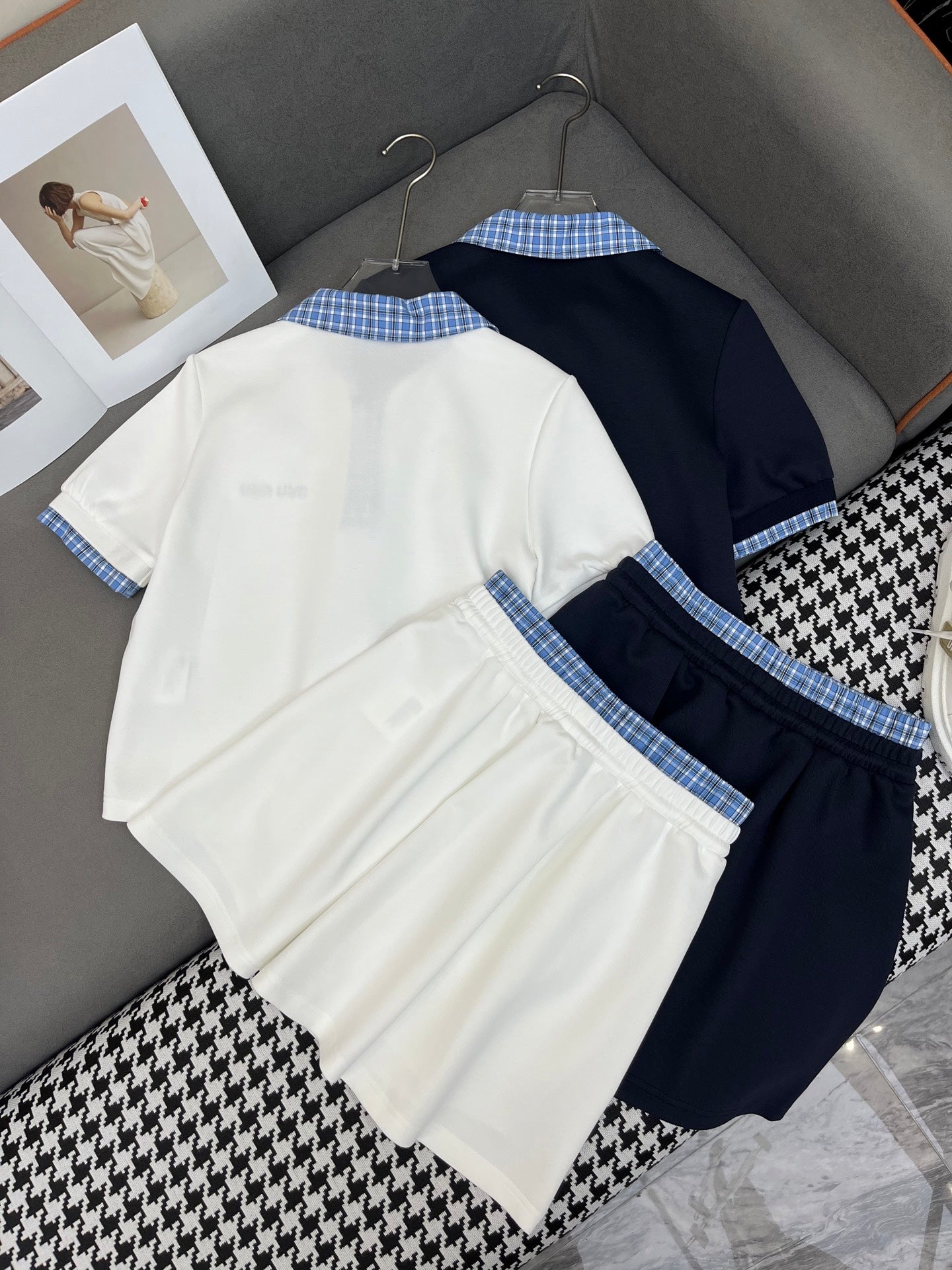 Miu 25C Polo Shirt mix Miniskirt 228549