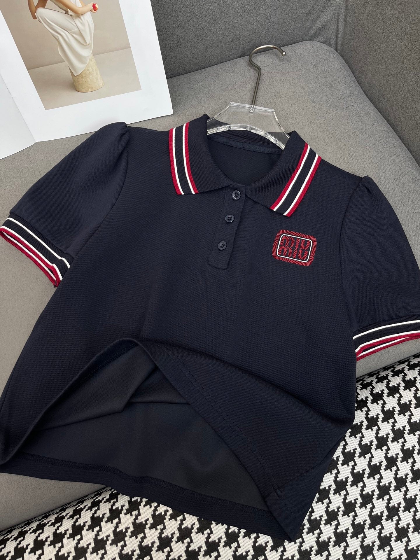 Miu 25C Polo Shirt Mix Short Skirt 228562