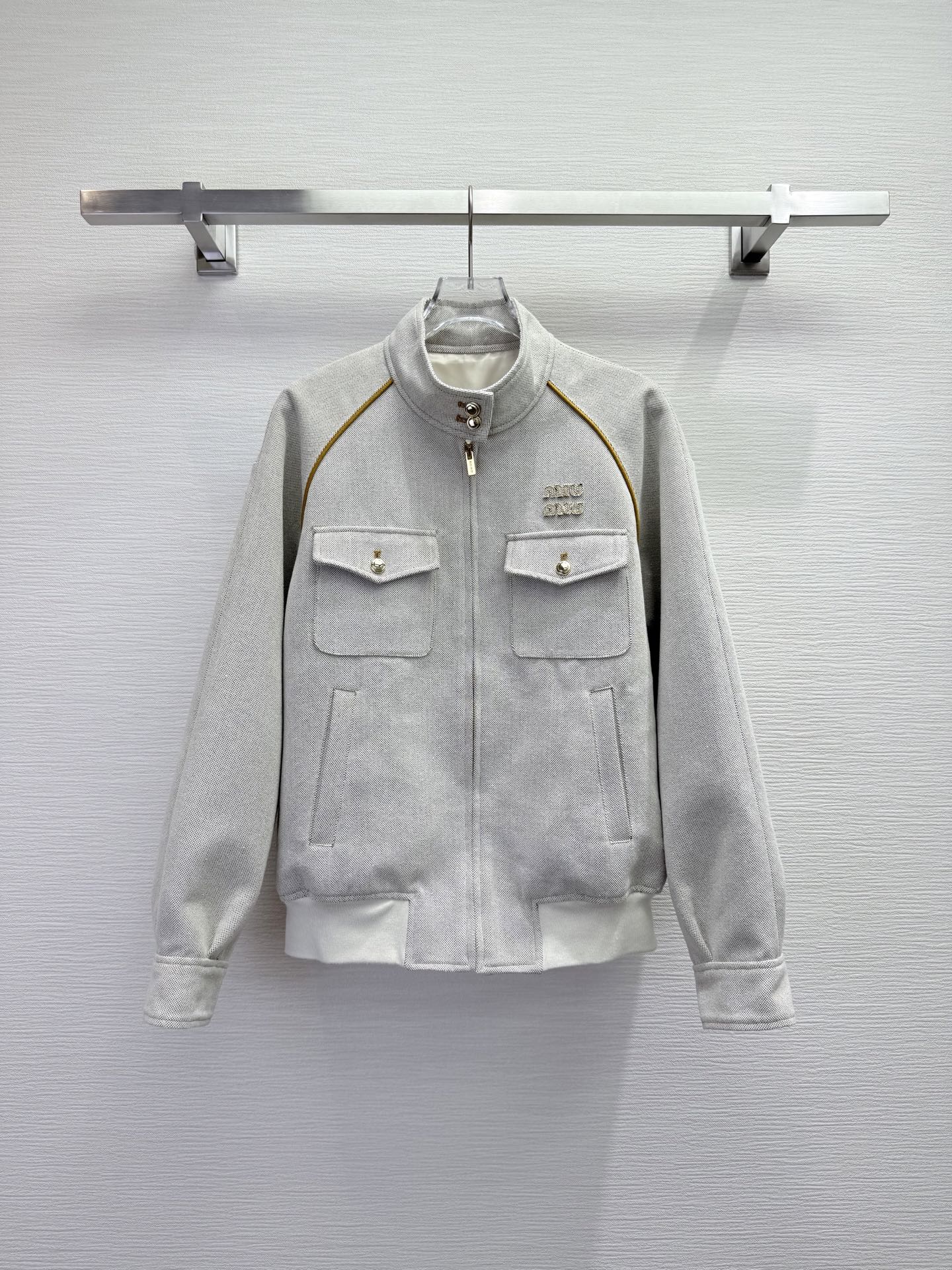 Miu Miu 25 Stand-up Collar Jacket Cotton 304185