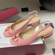 GG 26ss Big D Half HorseBit Mary Jane Pink Patent Leather 593502
