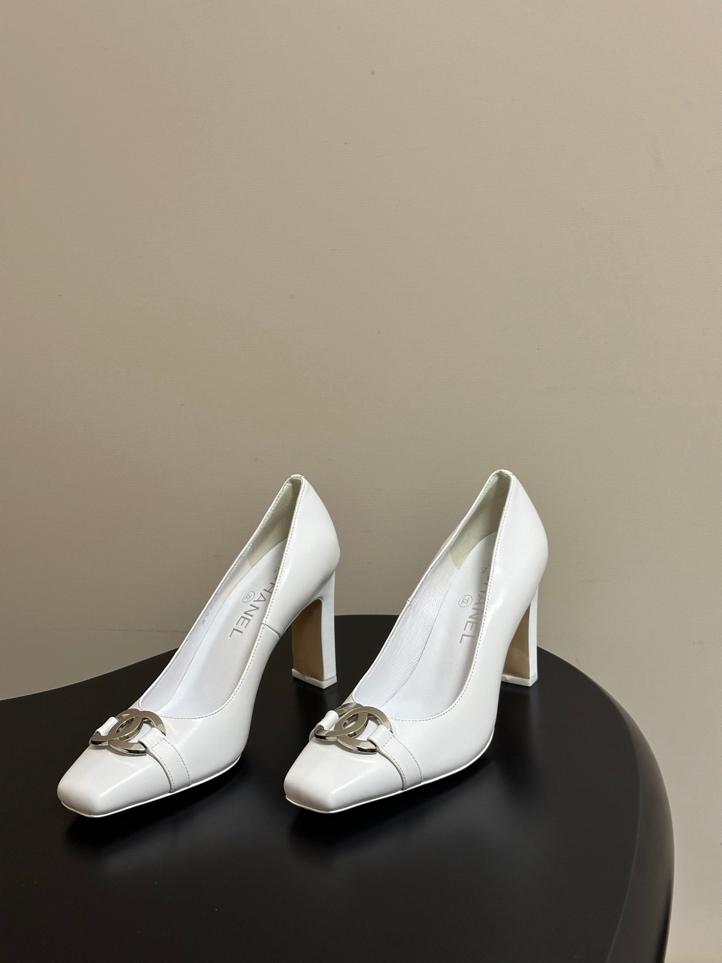 Chanel 2026 Chunky High Heels Leather Sheepskin 834665