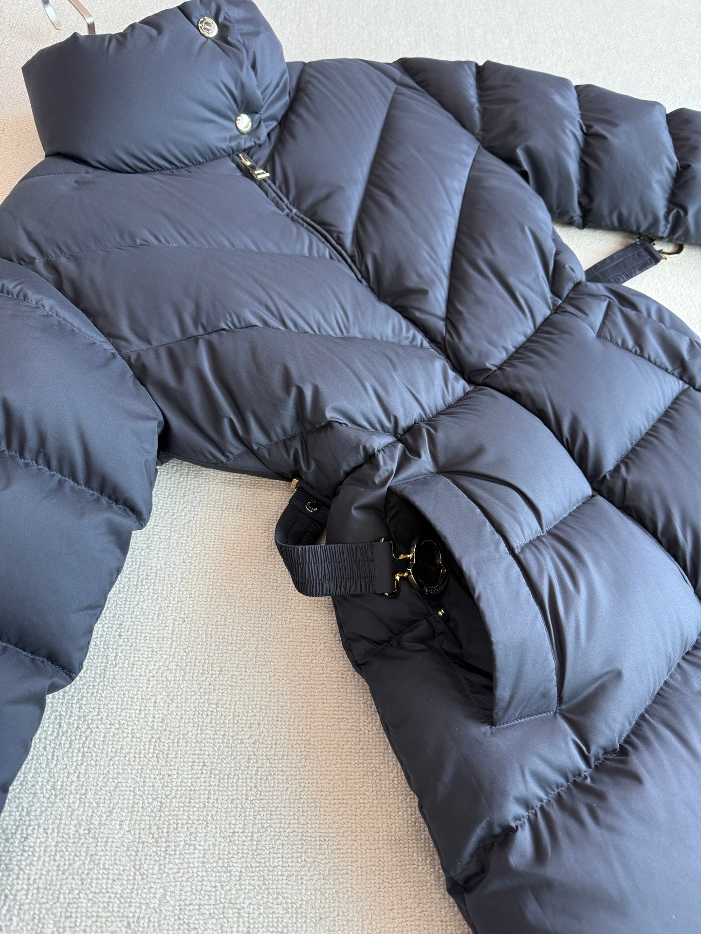 Moncler 2025 Courcelles Jacket Blue Down Polyester