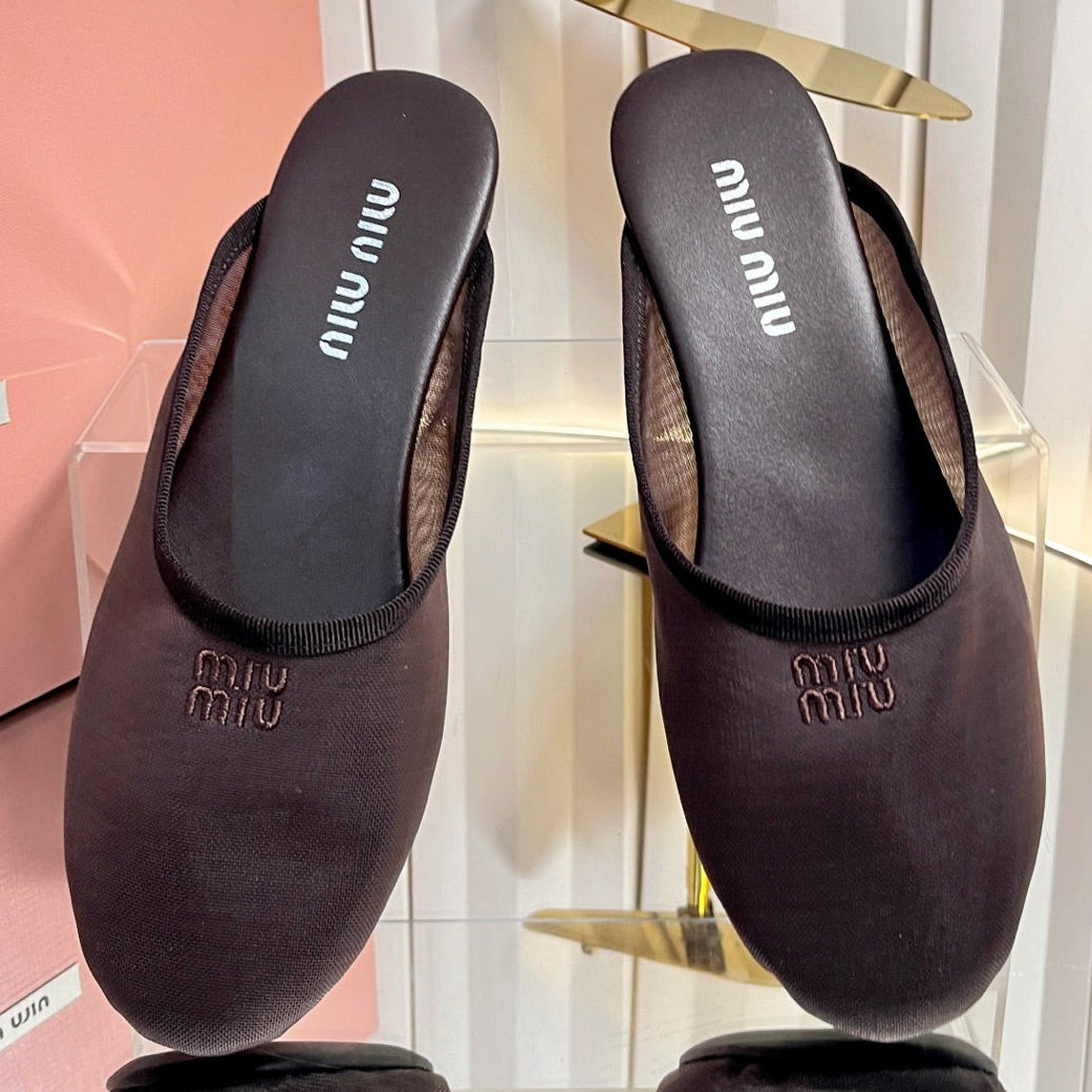 Miu Miu 2026 Flat Mule Mesh 979165