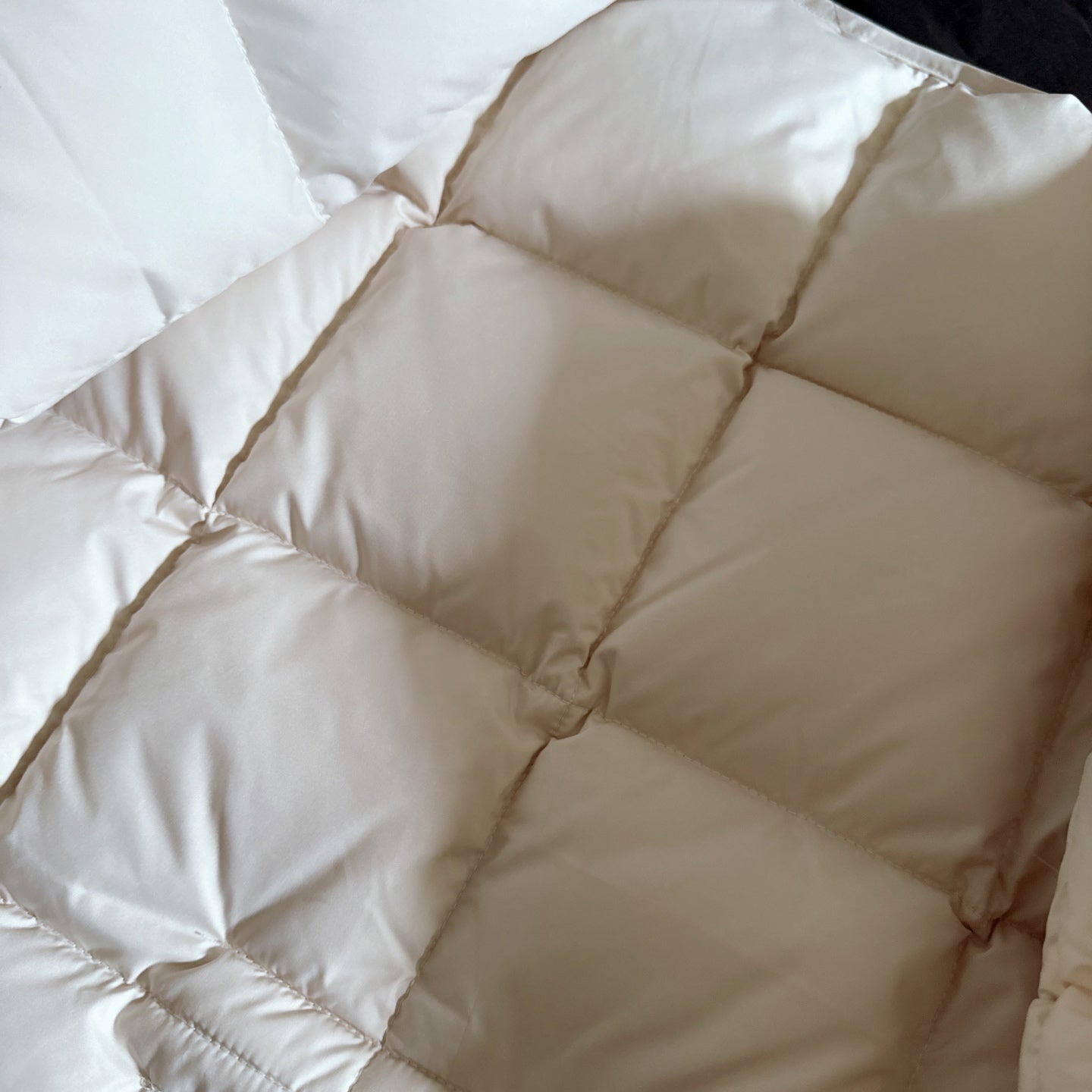 Moncler 2025 Caramagne Belted Short Jacket Cream Down Polyester