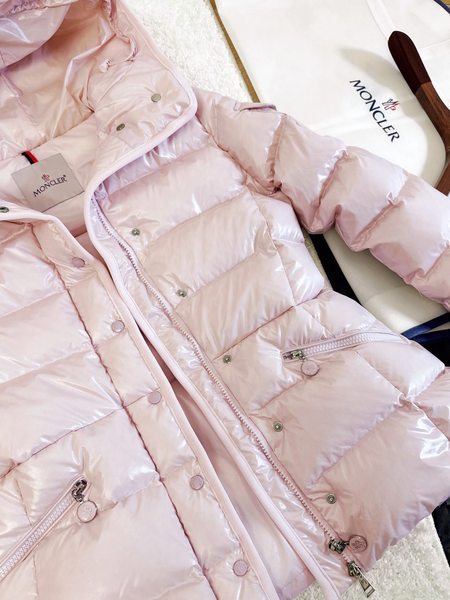 Moncler 2025 Barante Jacket Pink Polyester Down