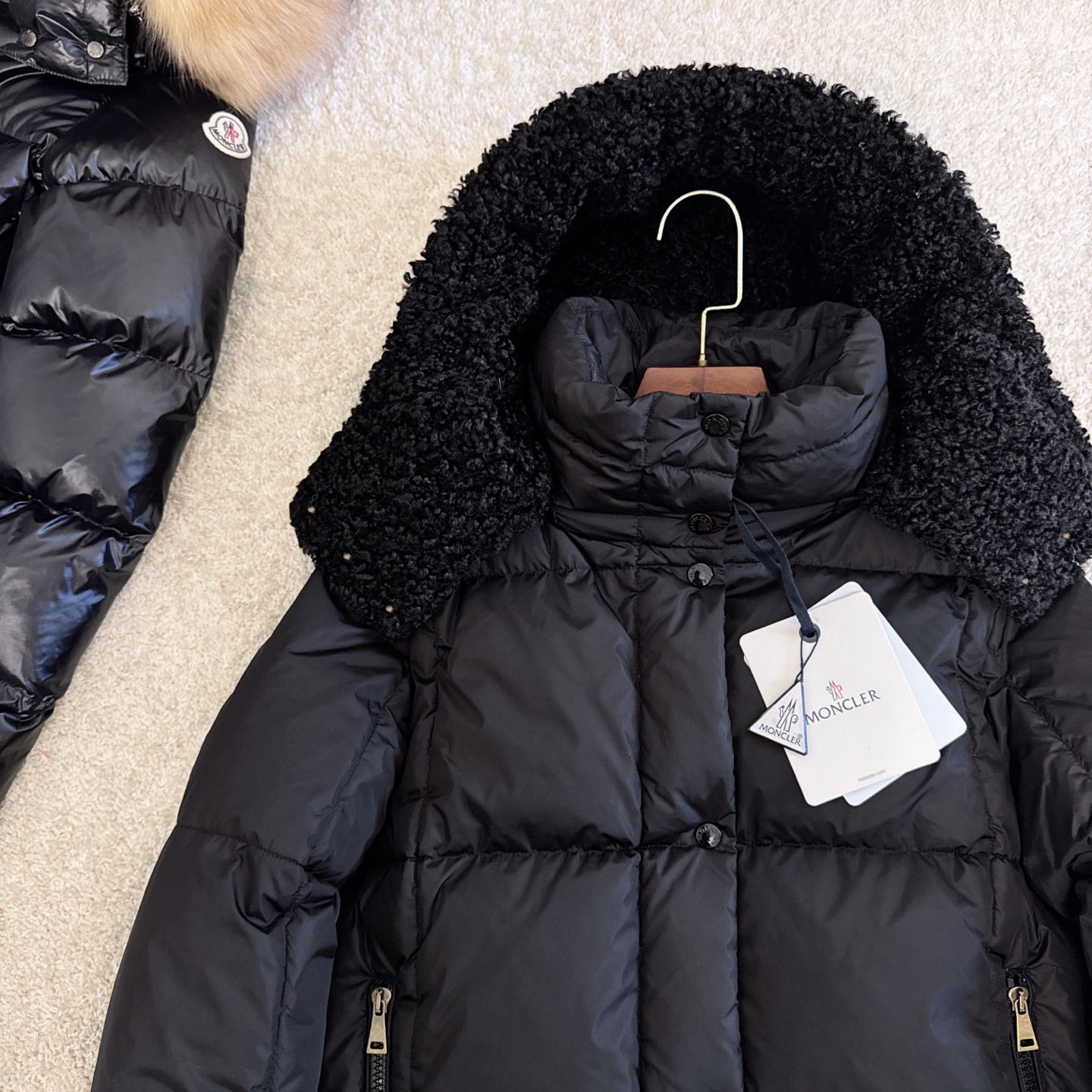 Moncler 2025 Castelnou Jacket Black Wool Down