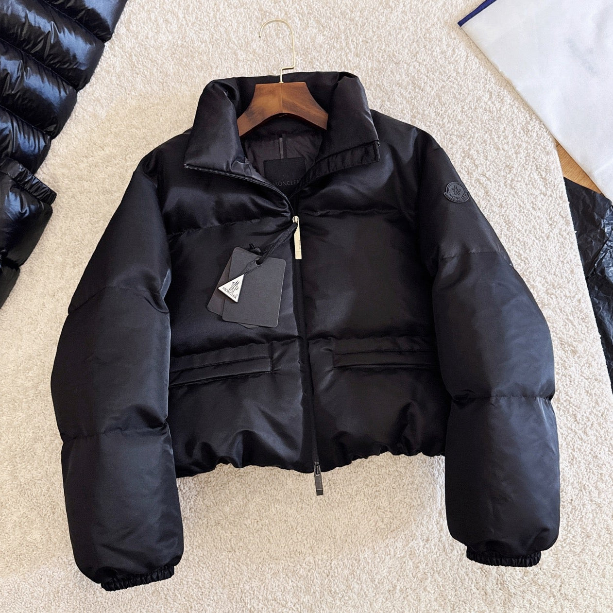 Moncler 2025 Vissec Jacket Black Nylon Down