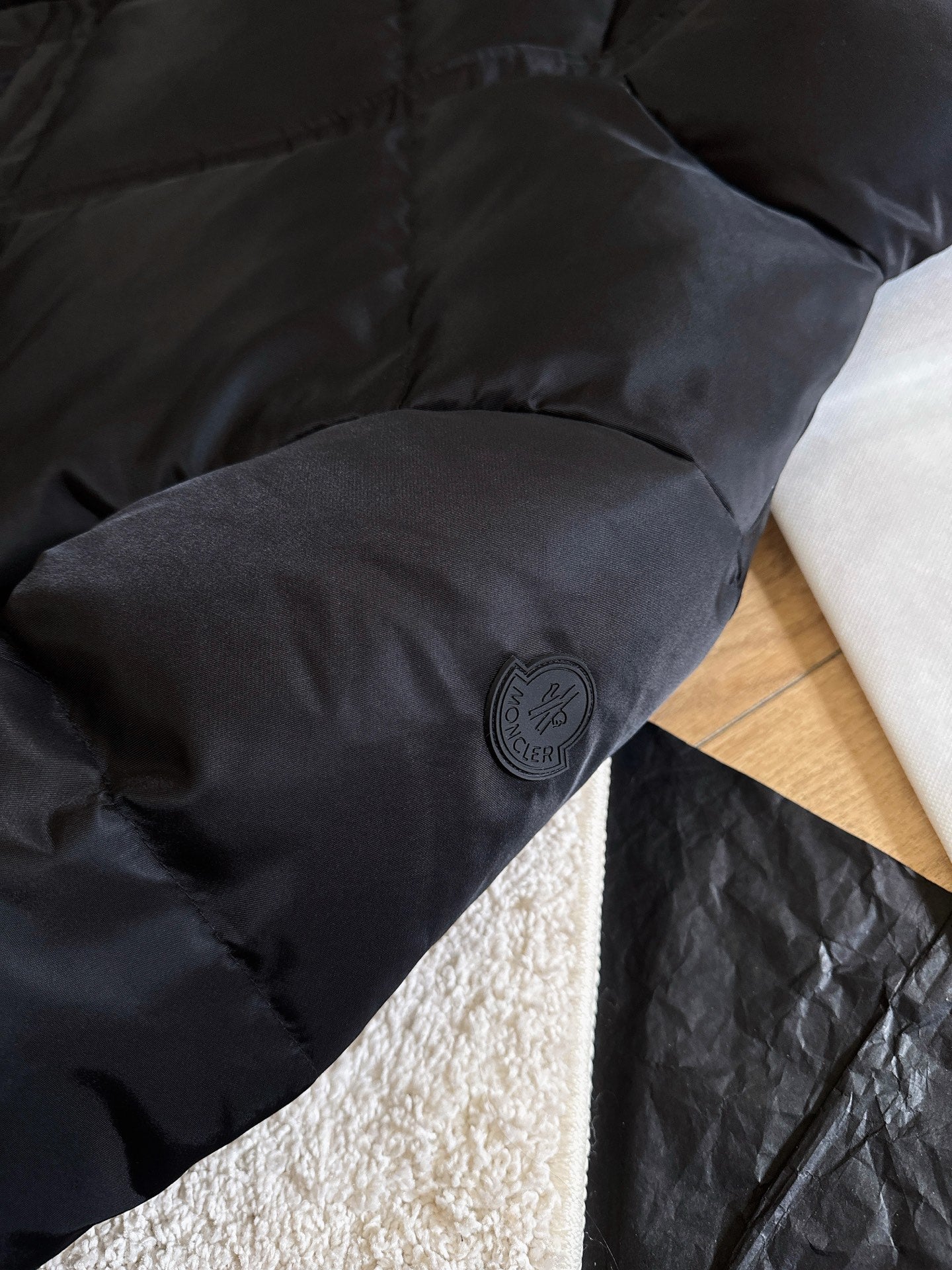 Moncler 2025 Vissec Jacket Black Nylon Down