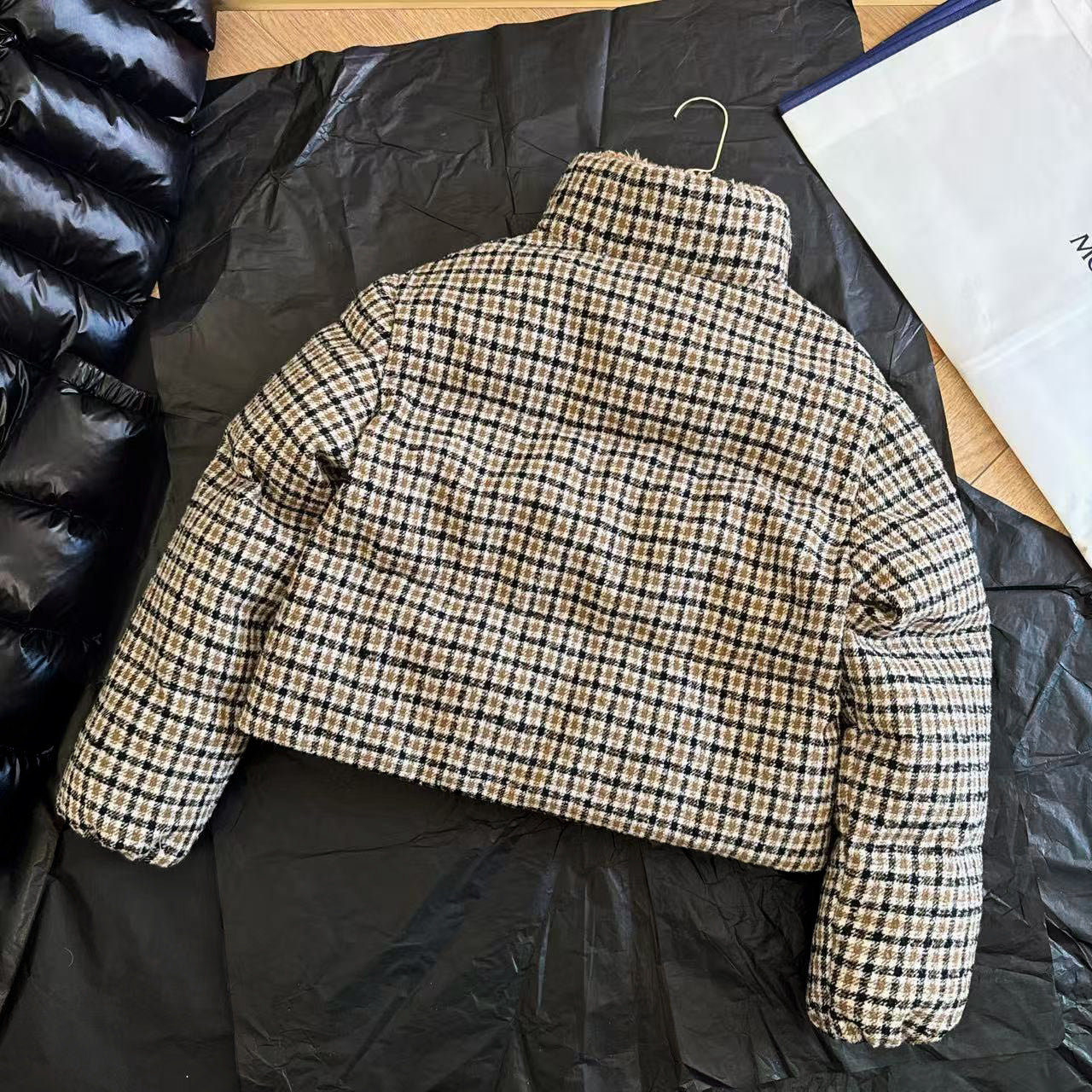 Moncler 2025 Keros Jacket Beige Mix Color Wool Down